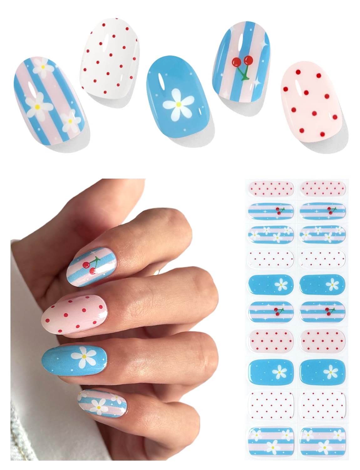 AutyaMee front packaging showing Summer Blue design and kit contents for fast application