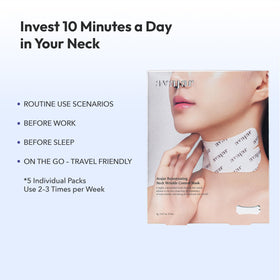 Avajar mask on bedside table showing convenient evening skincare routine