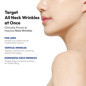Avajar mask applied on neck demonstrating lift and secure fit