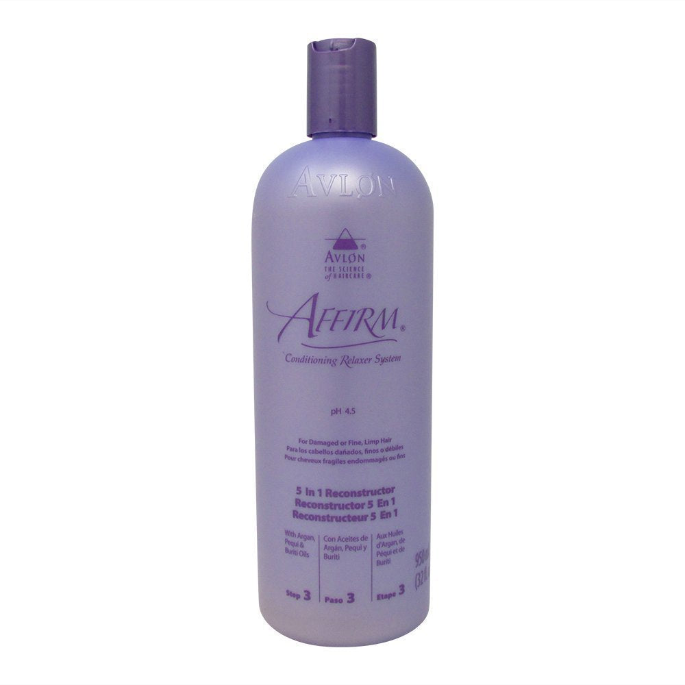 Avalon Affirm 5-in-1 Reconstructor front bottle showing label and salon-strength fiber restoration