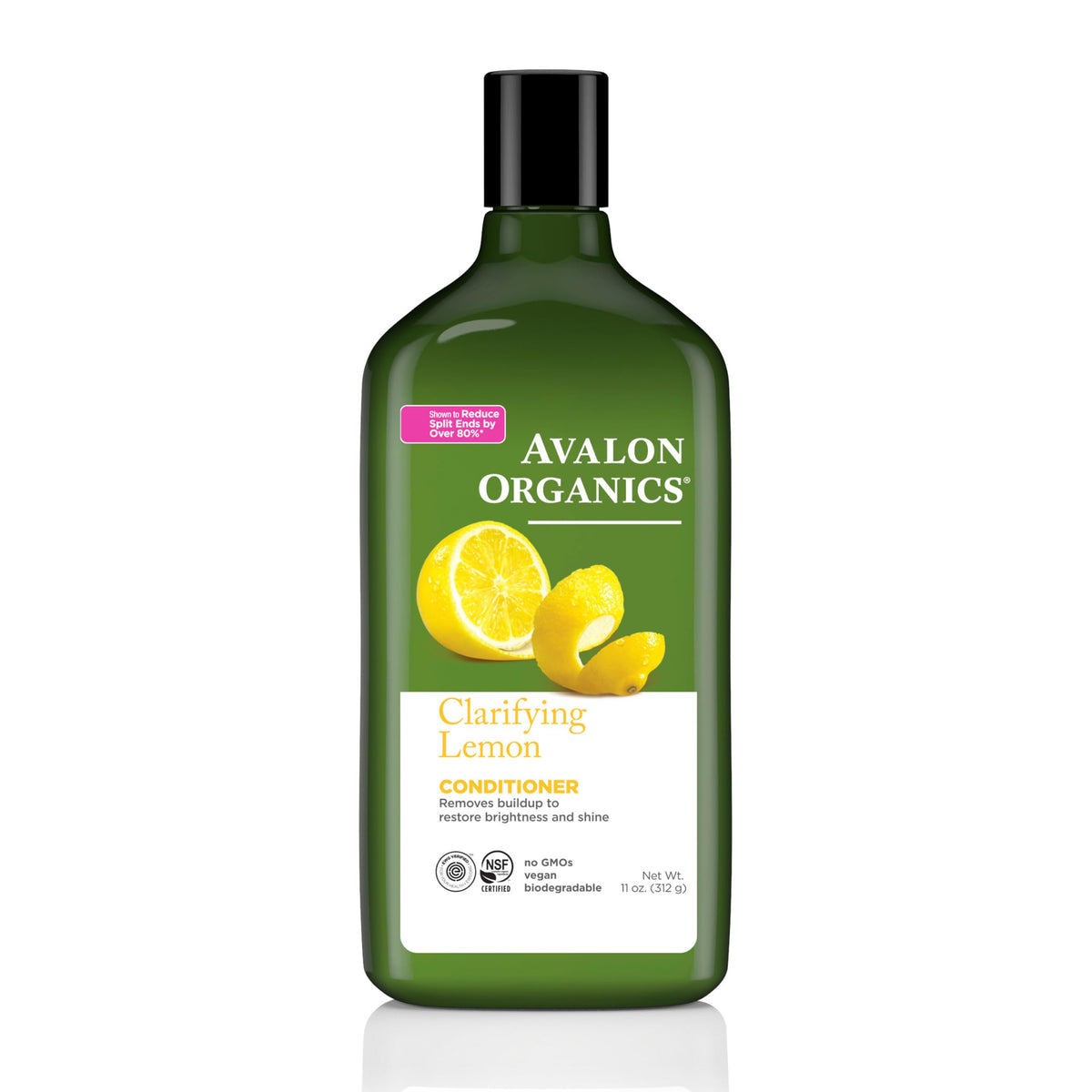 Avalon Organics front label showing product name and certifications for clarity