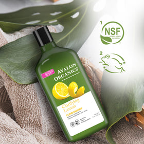 Avalon Organics conditioner on bathroom shelf suggesting refreshed hair routine