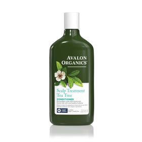 Avalon Organics front packaging bottle showing tea tree label and benefits