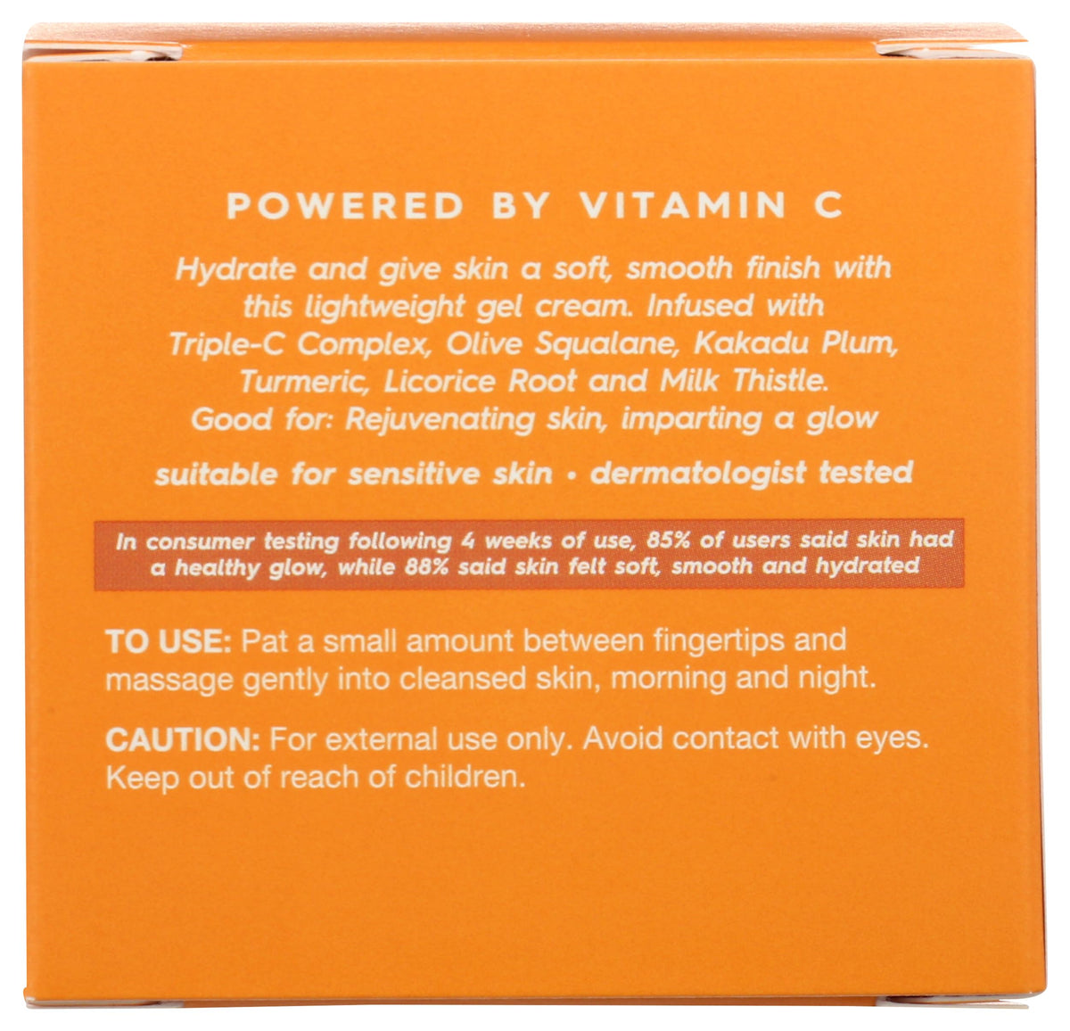 Avalon Organics close-up of gel-cream texture highlighting fast-absorbing finish