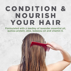 Avalon Organics ingredients quinoa and lavender visualizing botanical performance