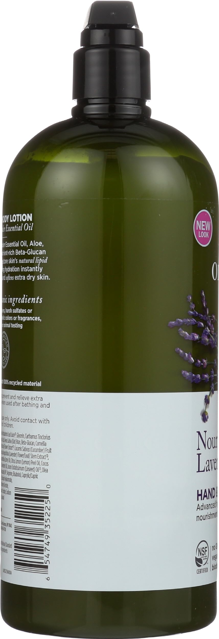Avalon Organics label close-up displaying organic certification and clean formulation
