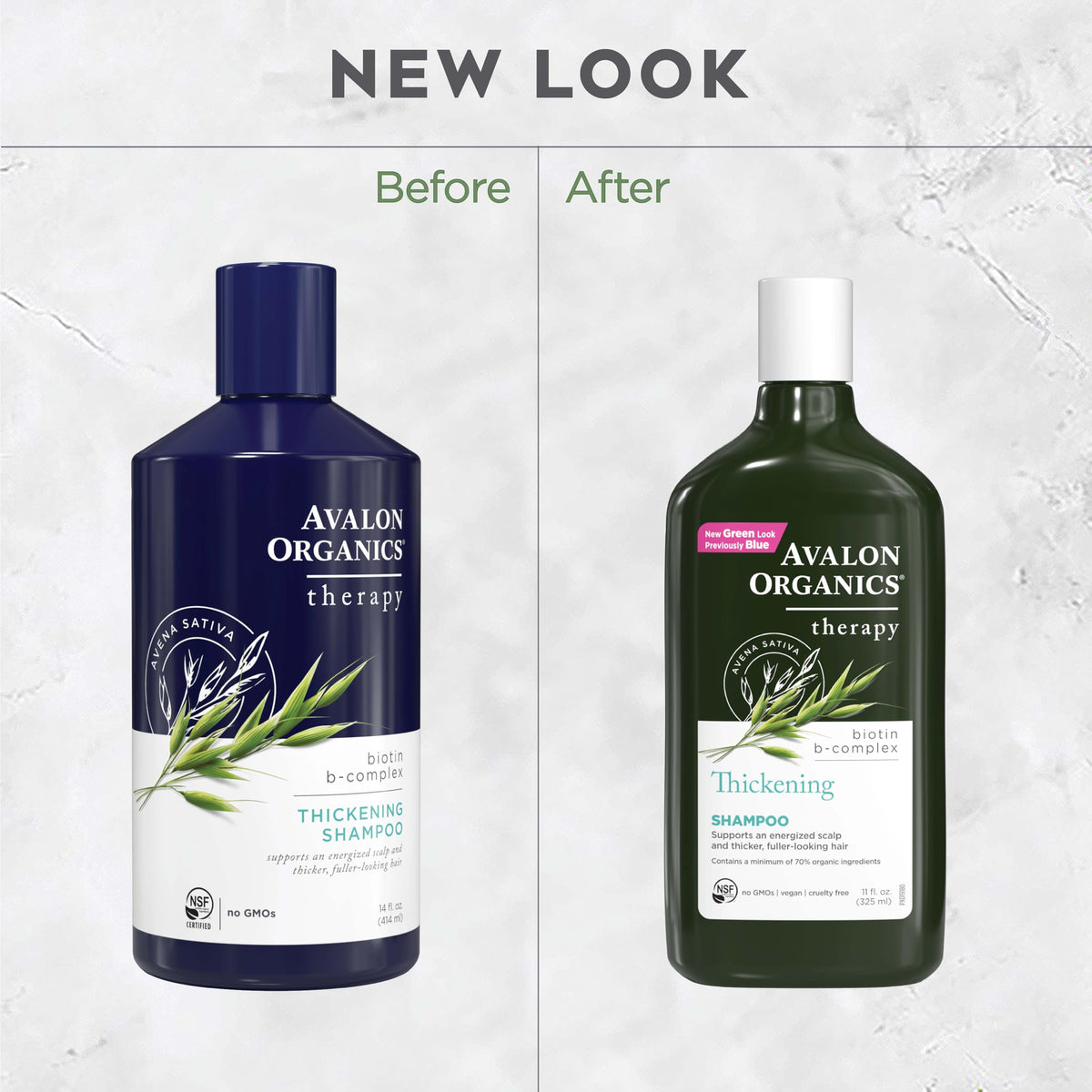 Avalon Organics bottle on bathroom shelf showcasing natural-care lifestyle benefit