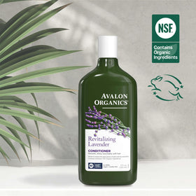 Avalon Organics rinsed hair showing smooth, shiny results after conditioning