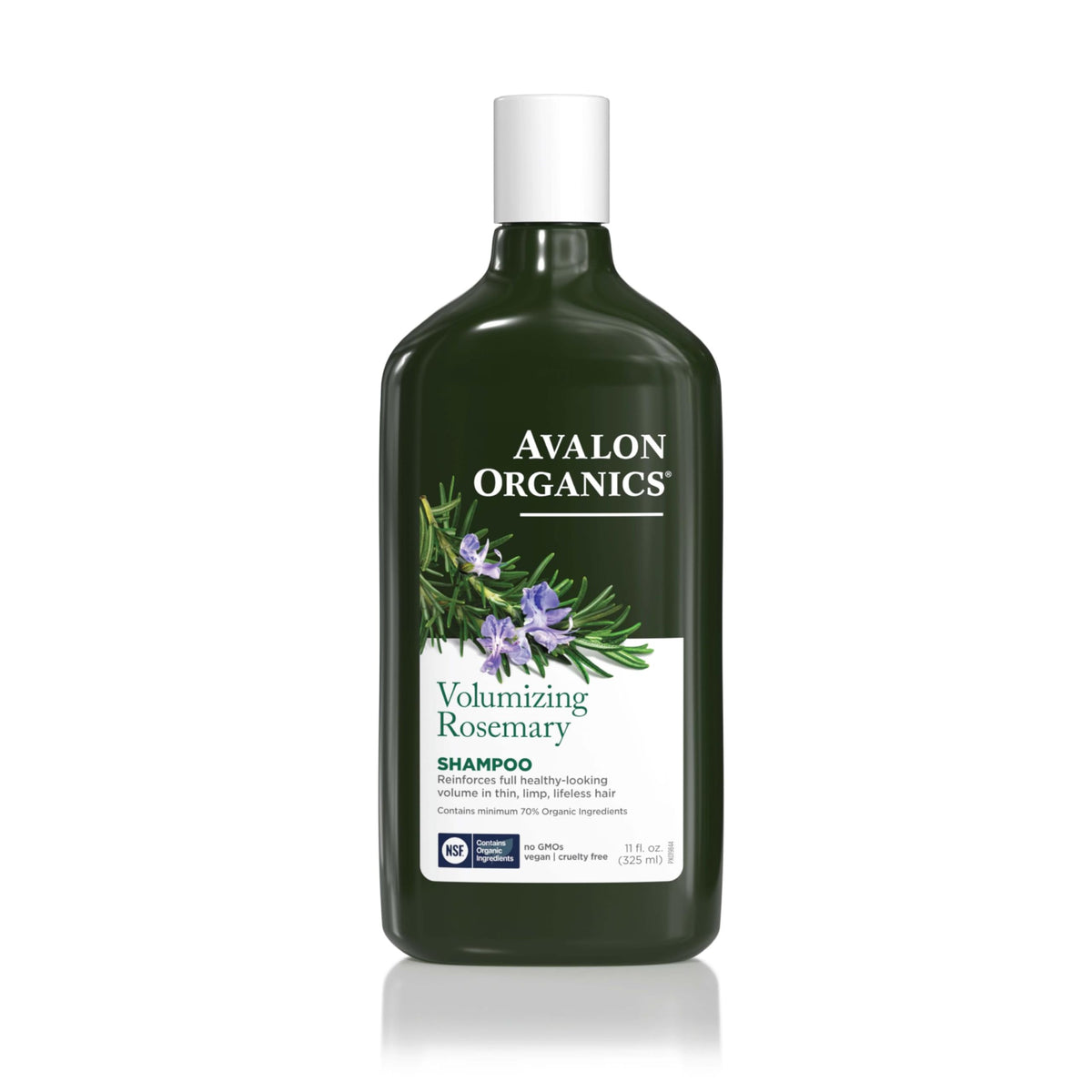 Avalon Organics front bottle view showing clean organic packaging and volume benefit