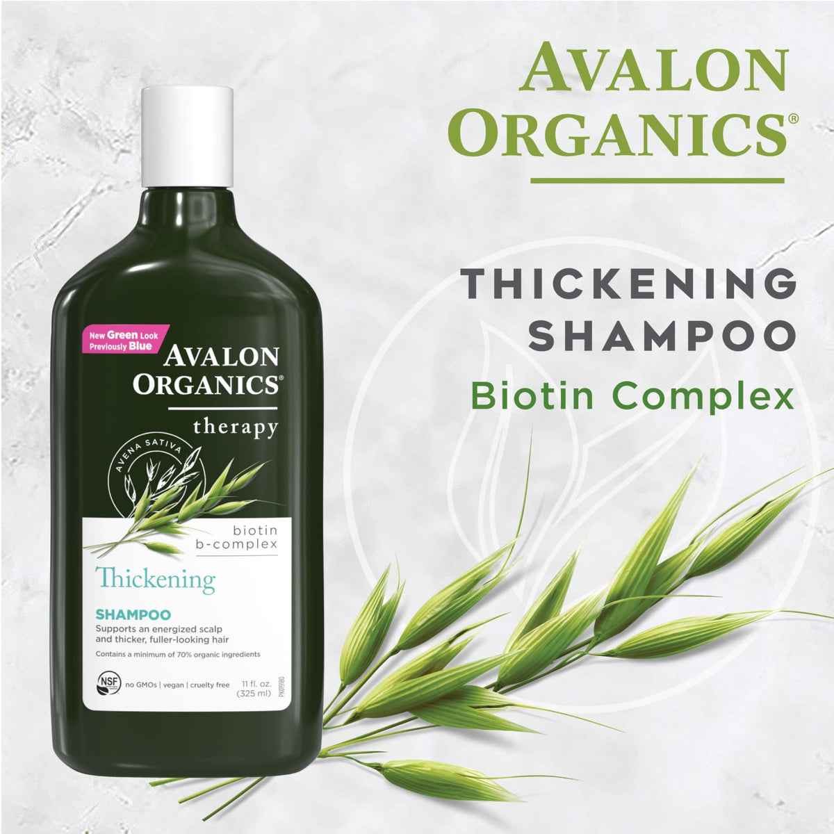 Avalon Organics creamy shampoo lather close-up demonstrating gentle cleansing benefit