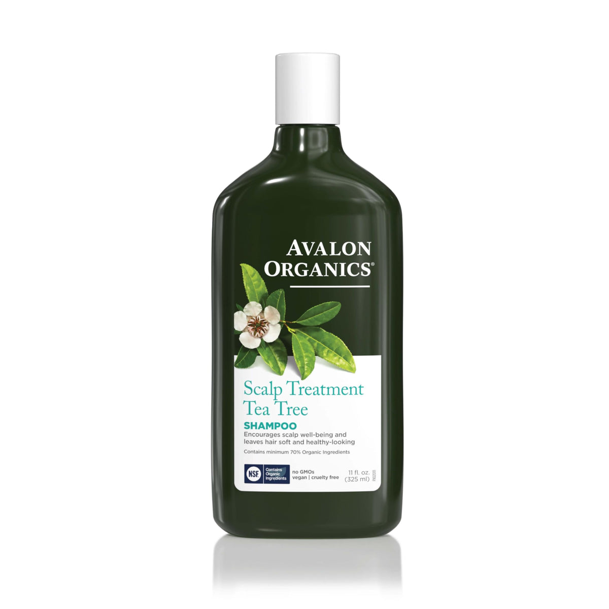 Avalon Organics front bottle view showing label and benefits