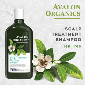 Avalon Organics 11 fluid ounce bottle next to a ruler for scale