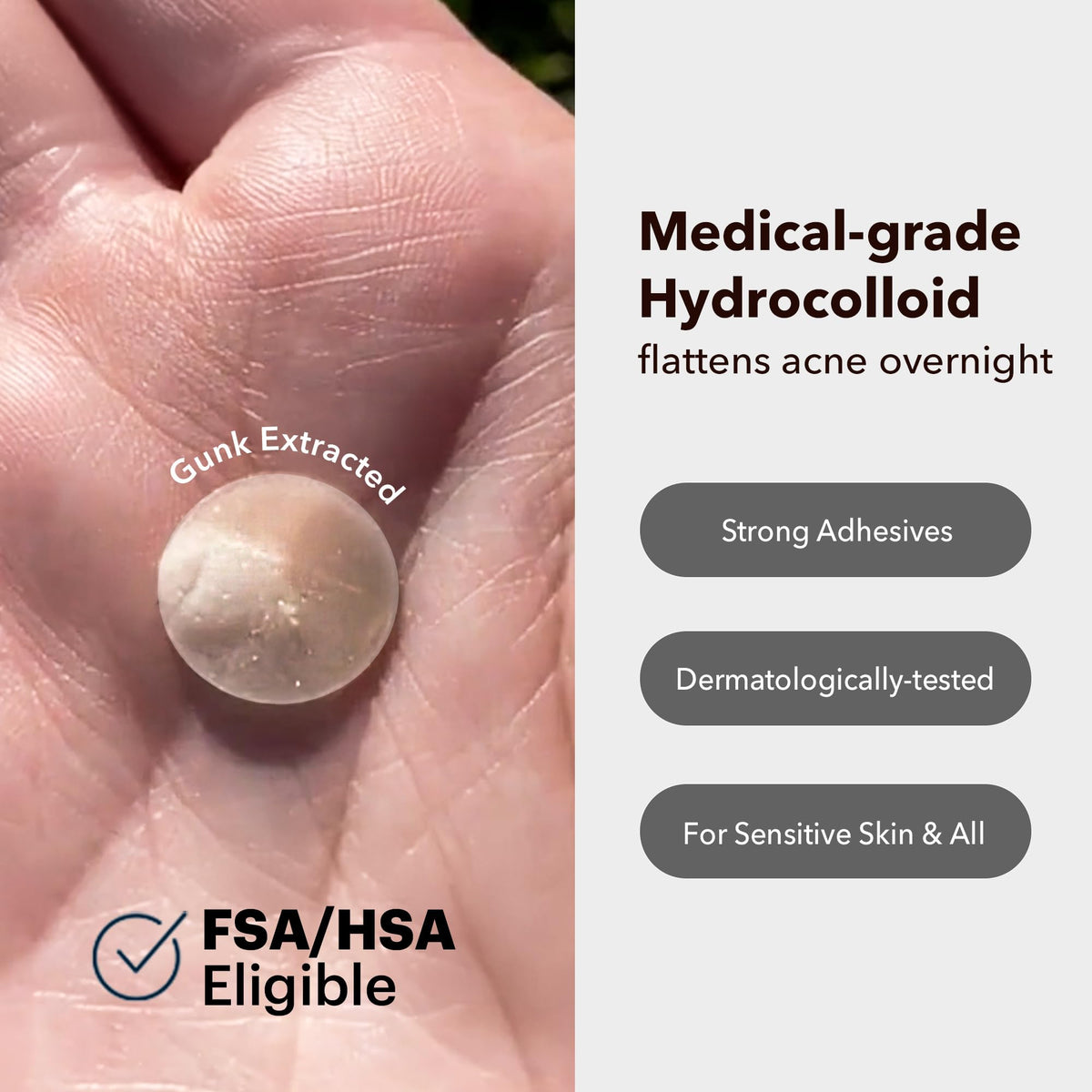 AVARELLE patch applied on cheek demonstrating discreet coverage benefit