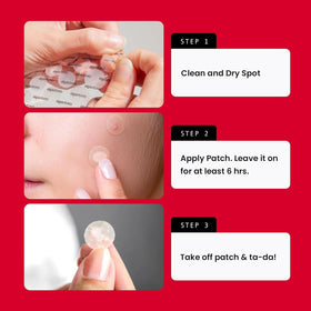 AVARELLE patch worn under makeup for invisible daytime coverage