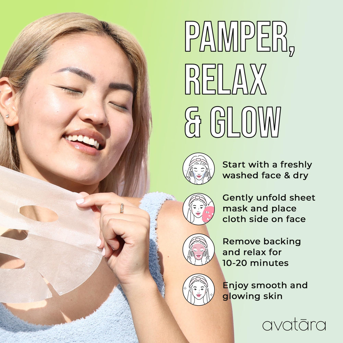 Avatara serum being poured to show hydrating essence and rich moisturizing benefit