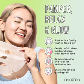 Avatara serum being poured to show hydrating essence and rich moisturizing benefit