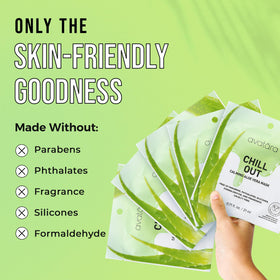 Avatara pack contents laid out to illustrate five masks and travel-friendly convenience