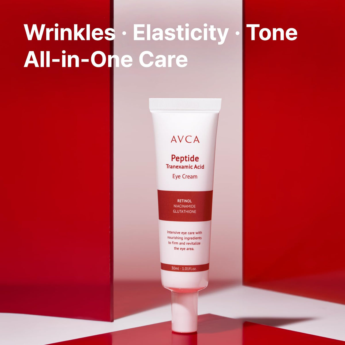 AVCA cream texture closeup displaying smooth, lightweight formula and easy absorption