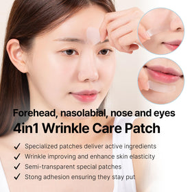 AVCA forehead patch in use demonstrating targeted smoothing while active