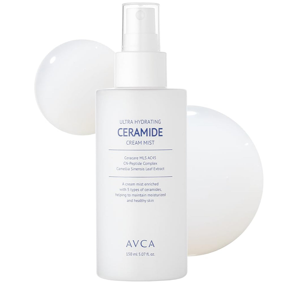 AVCA front packaging showing bottle and label, clear moisturizing benefits