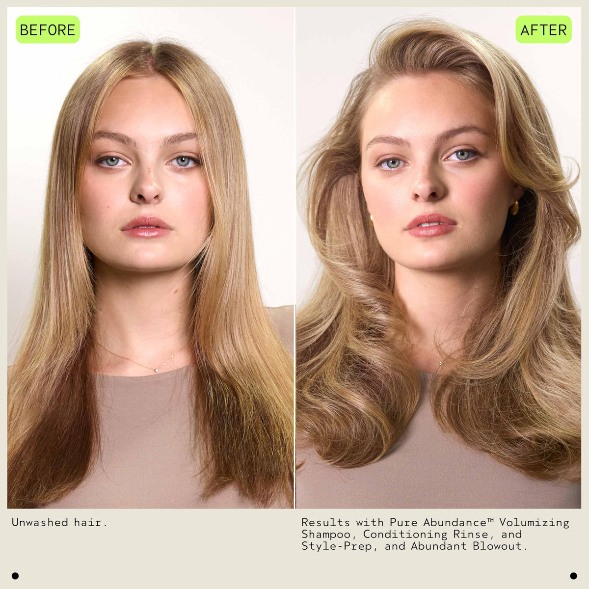 Aveda abundant blowout close-up nozzle detail illustrating even mist for lightweight coverage