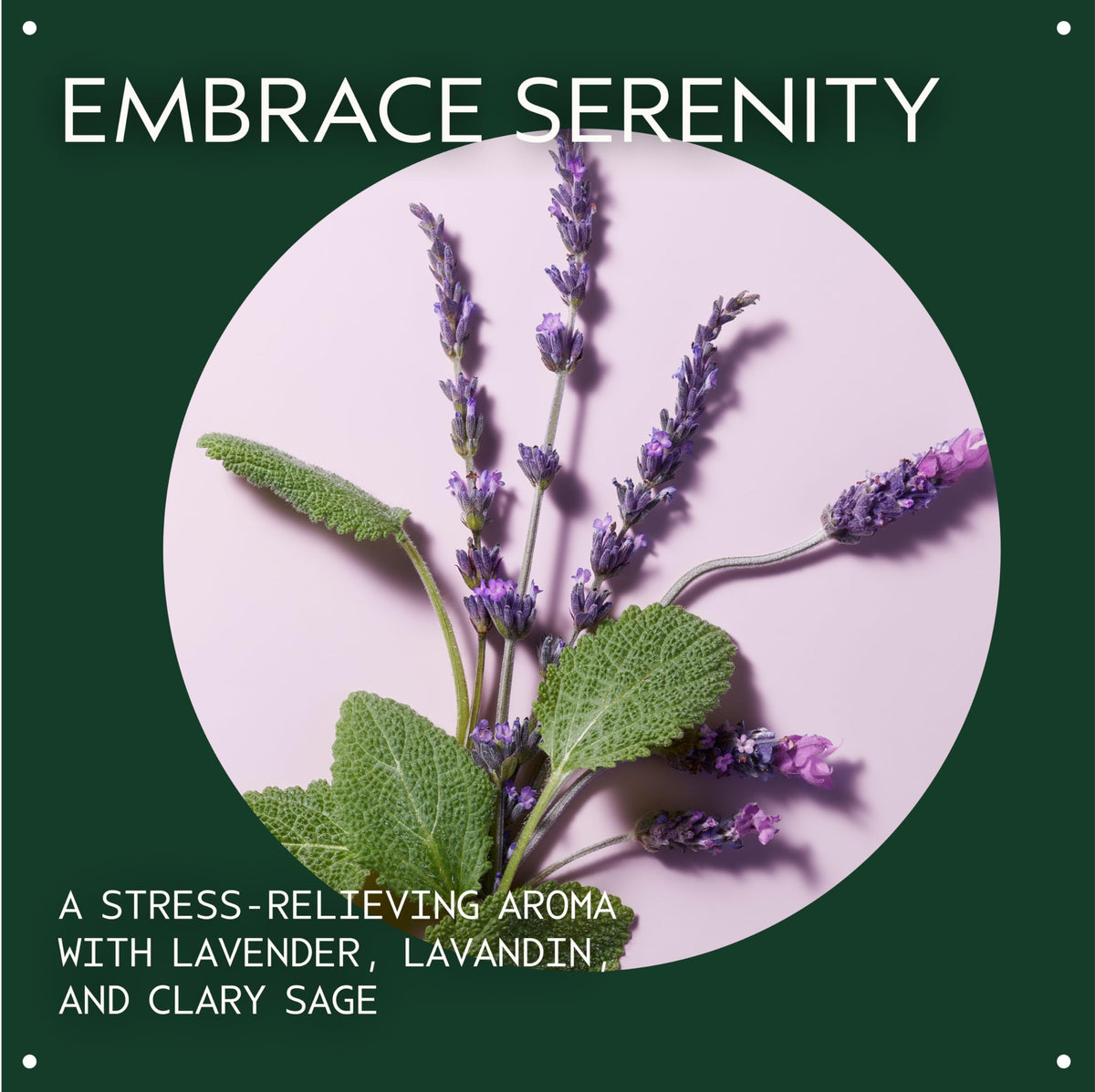 Aveda applied to wrist pulse point for quick inhalation and immediate calming scent