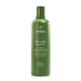 Aveda Be Curly co-wash front packaging showing product benefits and size