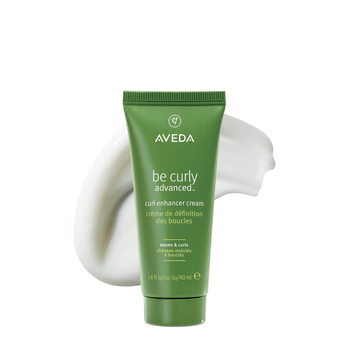 Aveda front packaging showing product and benefit of curl definition