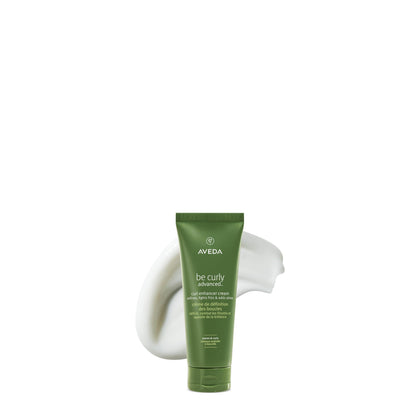 Aveda Be Curly front packaging showing product and branding for curl definition