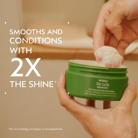 Aveda close-up of masque cream texture demonstrating rich conditioning
