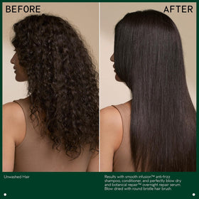 Aveda serum used as part of a nighttime haircare routine visualization