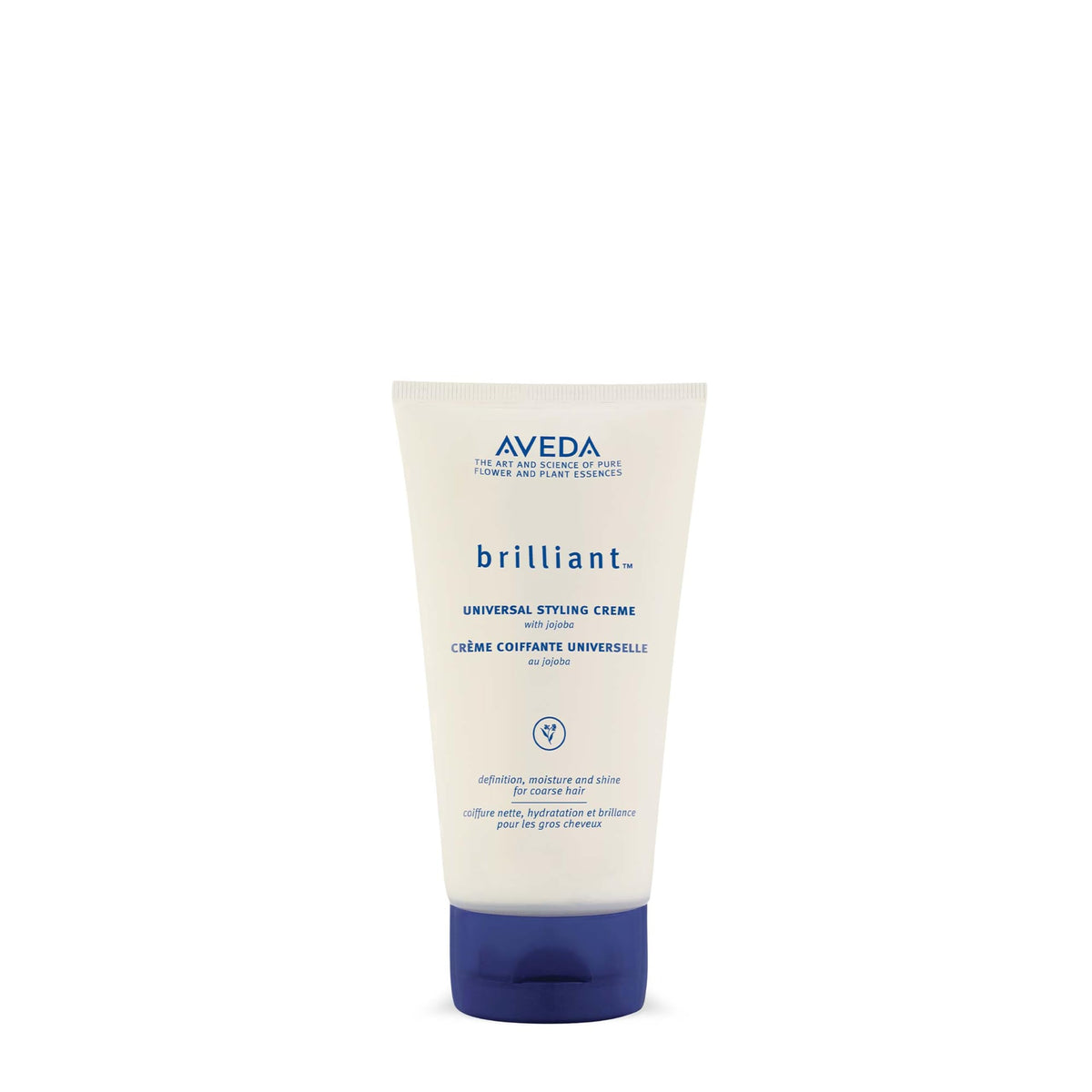 Aveda jar front view showing label and 5 fl oz size for clear product identification