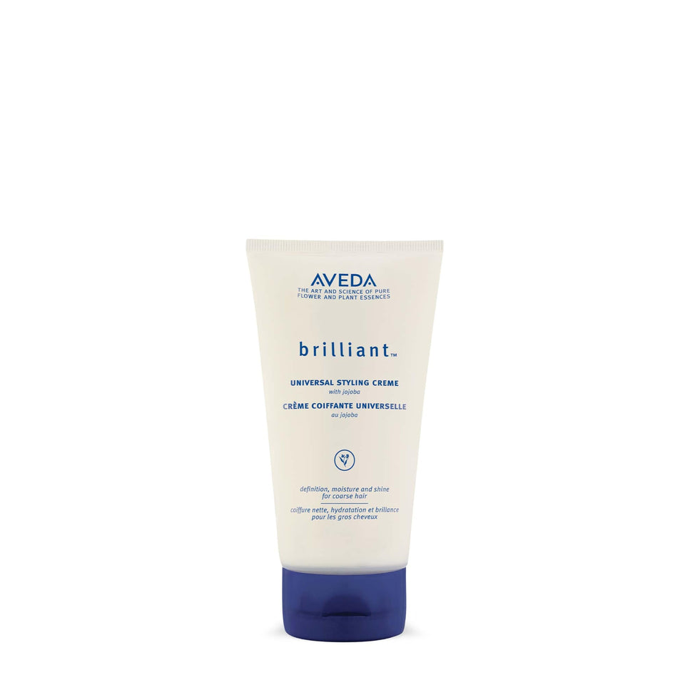 Aveda jar front view showing label and 5 fl oz size for clear product identification
