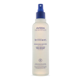 Aveda Brilliant front packaging showing bottle and label for clear product ID and appeal