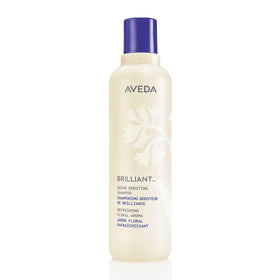 Aveda bottle front packaging showing product and brand, improves shine