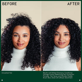 Aveda shampoo applied to wet hair showing cleansing action and residue removal