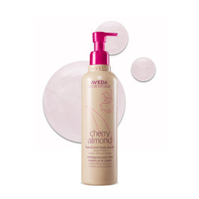 Aveda bottle front view showing Cherry Almond label and size benefits