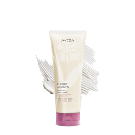 Aveda Cherry Almond front packaging showing product and size, conveys gentle conditioning