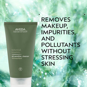 Aveda cleanser creamy gel texture close-up for gentle removal