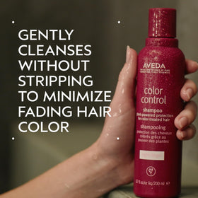 Aveda Color Control Light being dispensed from pump, demonstrates easy application and control