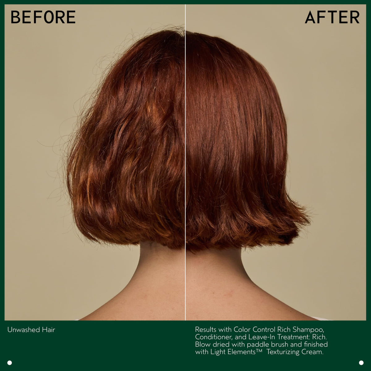 Hand applying Aveda shampoo in shower, shows effective in-shower color care