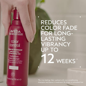 Aveda spray nozzle close-up delivering even mist for easy application