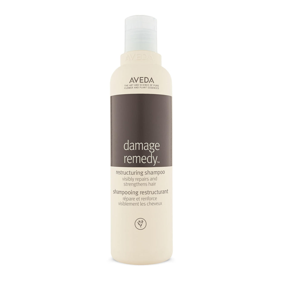 Aveda bottle front packaging showing product and benefits