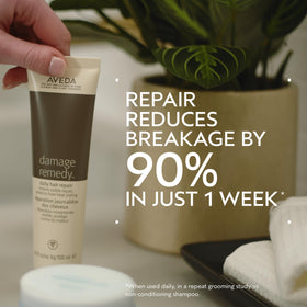 Aveda close-up of creamy texture highlighting smooth application and lightweight feel