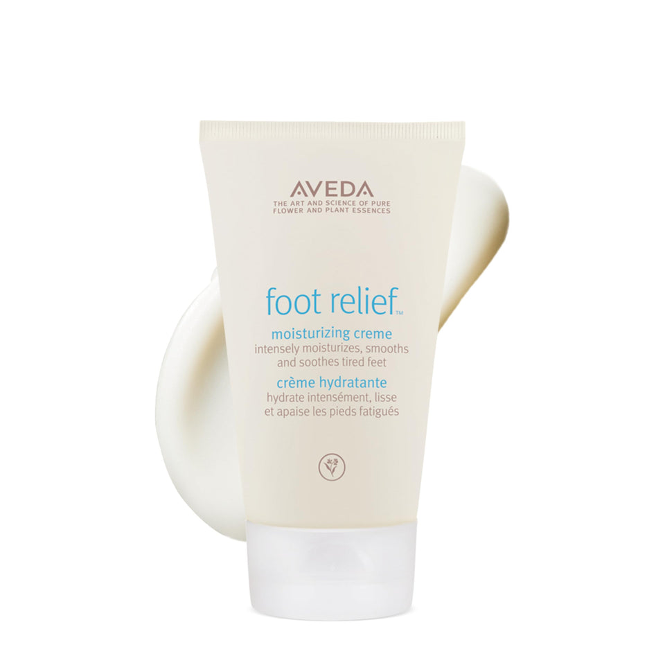 Aveda Foot Relief front view showing packaging and natural ingredients benefit