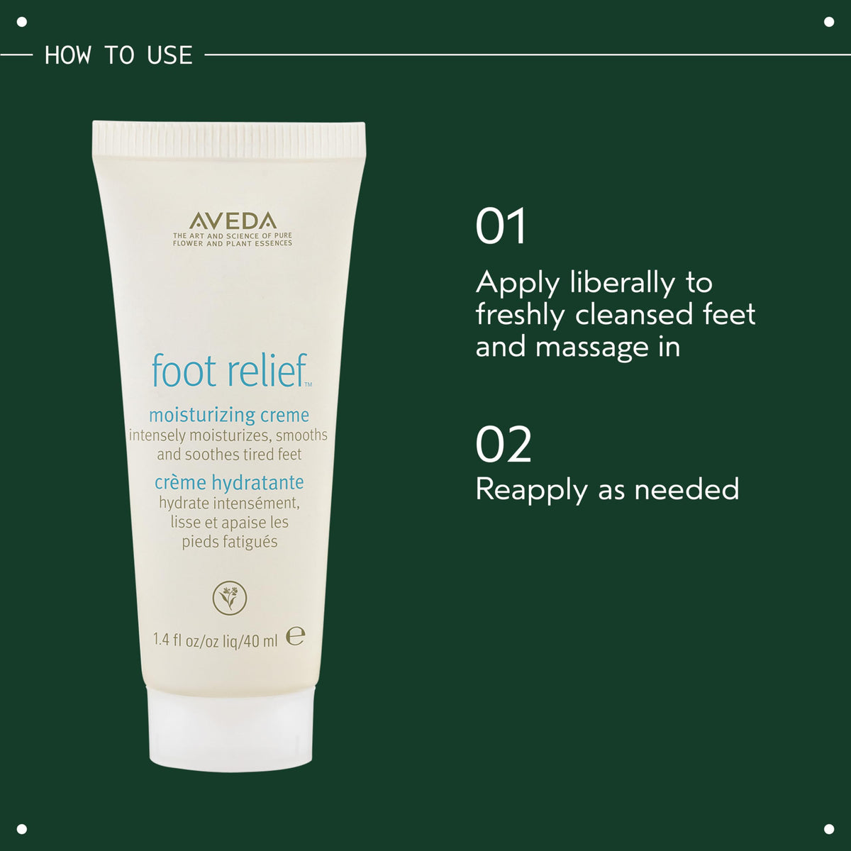 Aveda size comparison in hand showing 4.2 fl oz portability and value benefit