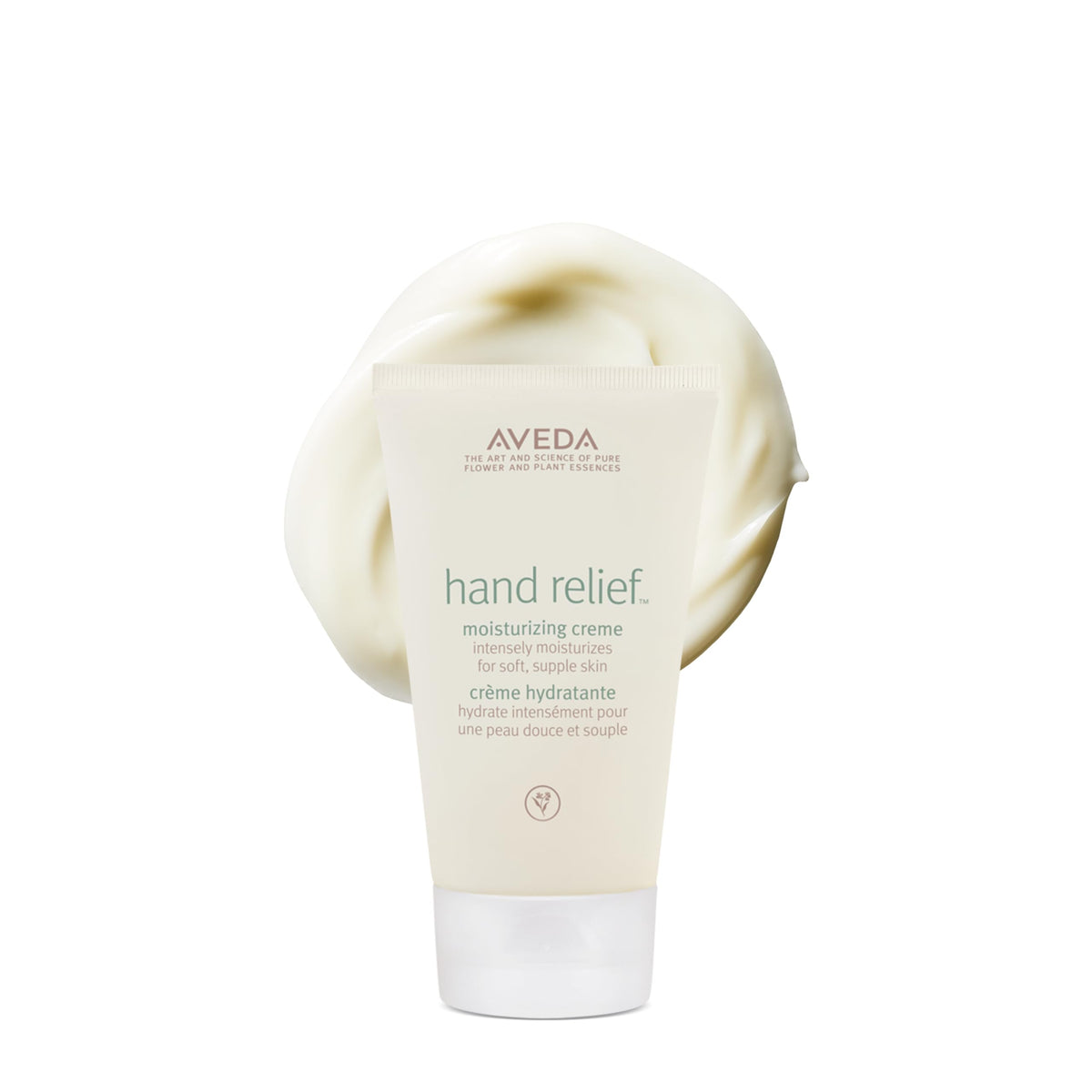 Aveda front packaging showing product and brand for clear identification and trust