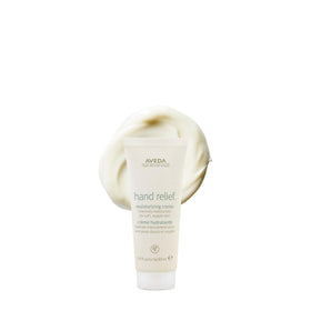 Aveda hand relief front tube showing branding and travel size benefit