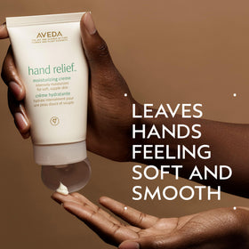 Aveda close-up of tube cap and label detail highlighting natural ingredients