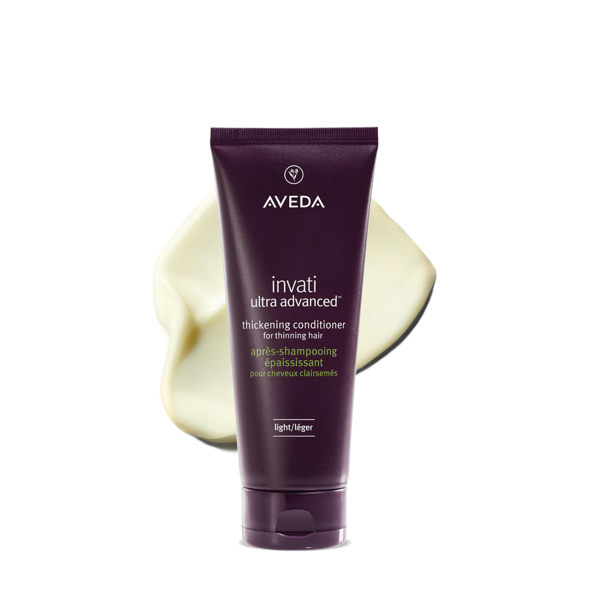 Aveda Invati Ultra conditioner light front packaging shows brand and bottle benefits